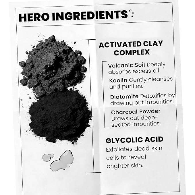 Clay Mask Stick, Deep pore Cleansing, Exfoliator Blackhead Remover Pore Cleanser Gentle Exfoliation Skin Brightening, Hydrating & Moisturizing Face Mud Mask for All Skin Types, Men & Women (Gray)