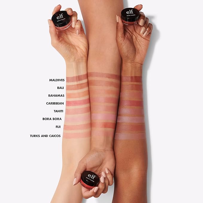 e.l.f. Putty Blush, Creamy & Ultra Pigmented Formula, Infused with Argan Oil & Vitamin E, Maldives, 0.35 Oz