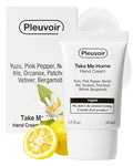 Pleuvoir Hand Cream Take Me Home - Crisp Yuzu Neroli Citrus Floral Scent - Lightweight, Non-Sticky Moisturizing with Shea Butter, Hyaluronic Acid and Jojoba Oil - Vegan Korean K-Beauty, 1oz