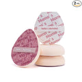 Momo's Workshop Pink Denim Makeup Sponges,Super Soft Blenders Sponge for Liquid Foundation Sponge,Large&Soft Yet Bouncy Rubycell,Egg&Flat Edge shape for Dry/Combination Skin,2pcs &Storage Case