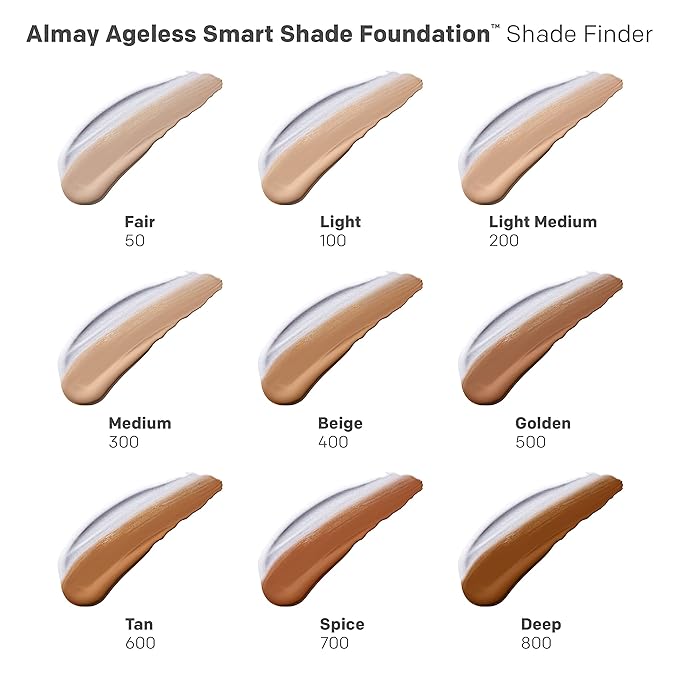 Almay Anti-Aging Foundation, Smart Shade Face Makeup with Hyaluronic Acid, Niacinamide, Vitamin C & E, Hypoallergenic-Fragrance Free, 300 Medium, 1 Fl Oz (Pack of 2)