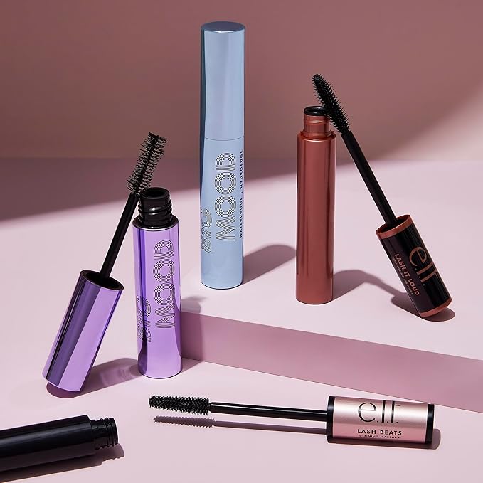 e.l.f. Lash It Loud Mascara, Volumizing Formula for Mega Volume Lashes, Creates Fuller & Bolder Eyelashes, Intensely Pigmented, Deep Brown, 0.23 Oz