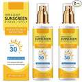 2PC Ultimate Hair and Scalp Sunscreen Spray SPF 30,Color-Lock UV Shield for Dyed/Highlighted Hair, Prevents Color Fade & Dryness, Non-Greasy Protection(100ml)