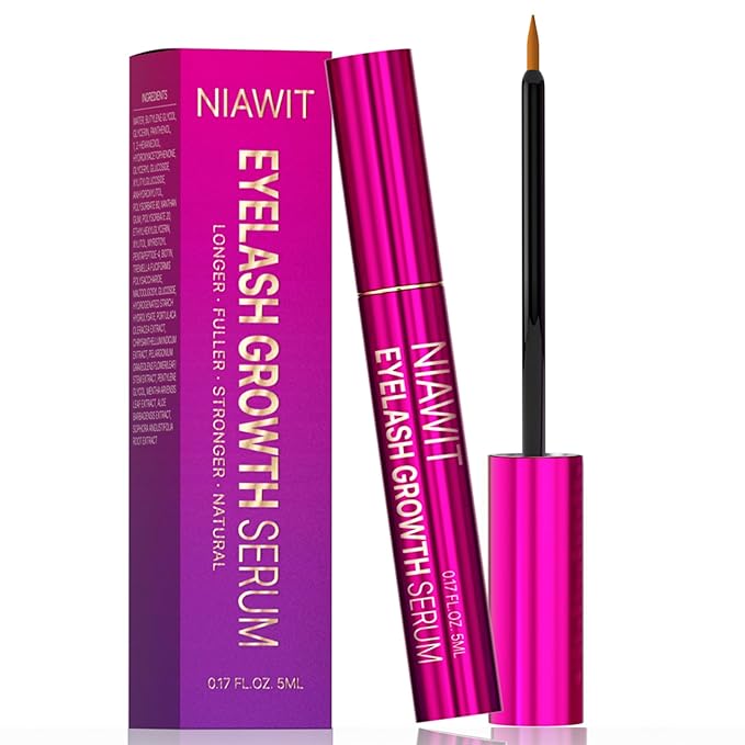 Eyelash Growth Serum & Eyebrow Enhancer - Advanced Lash and Brow Serum for Longer, Thicker, Fuller Looking Lashes Naturally | Strengthening & Nourishing Vegan Formula Gentle for Sensitive Eyes
