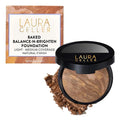 LAURA GELLER NEW YORK Award-Winning Baked Balance-n-Brighten Color Correcting Powder Foundation - Tan - Buildable Light to Medium Coverage - Demi-Matte Natural Finish