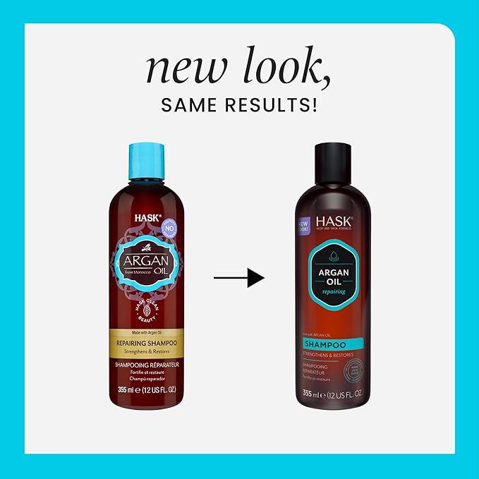 HASK Argan Oil Reparing Shampoo, 12 Fl Oz