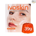 IVOSKIN Collagen Jelly Hydro-bomb Plump Mask, Hydrating 39g x 4ea Real Collagen Mask, Firming and Moisturizing for Glow Skin, Collagen Water over 670,000 ppm