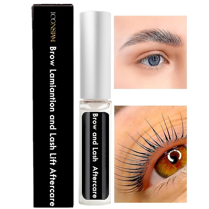 Brow and Lash Aftercare Conditioner - Keratin Filler to Prevent Burning, Fixing Gel for Upward Lift | 100-Day Supply