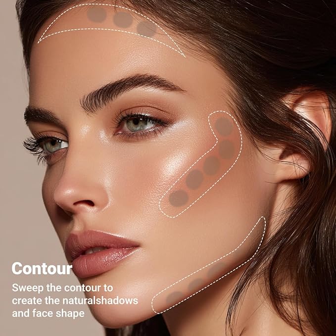 YOUNG VISION Cool Toned Liquid Contour Stick, Cold Grey Brown Makeup Wand for Face Sculpting, Blendable Shadow Cream Bronzer Gray, Long Lasting Natural Matte Finish, 03