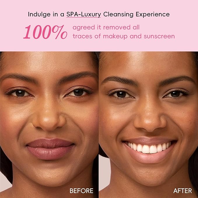 Cleansing Balm Makeup Remover with Japan Sakura Extracts, Hyaluronic Acid, Nourishing Melting Cleanser, Non-Greasy, Cleanses, Removes Makeup & Moisturizes Skin, All-in-One Facial Cleanser