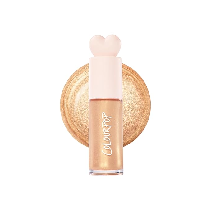 ColourPop Hi-Lite Dewy Liquid Highlighter - Ultra-Reflective Face & Body Illuminator - Glowy Summer Makeup with Hyaluronic Acid & Niacinamide for a Blendable Glow - Immediately Yes (0.38 oz)
