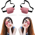 Eye Patches for Adults and Kids, 2 Pcs 3D Eye Patch Adjustable Medical Eyepatch for Lazy Eye Amblyopia Strabismus and After Surgery for Left and Right Eye Pink