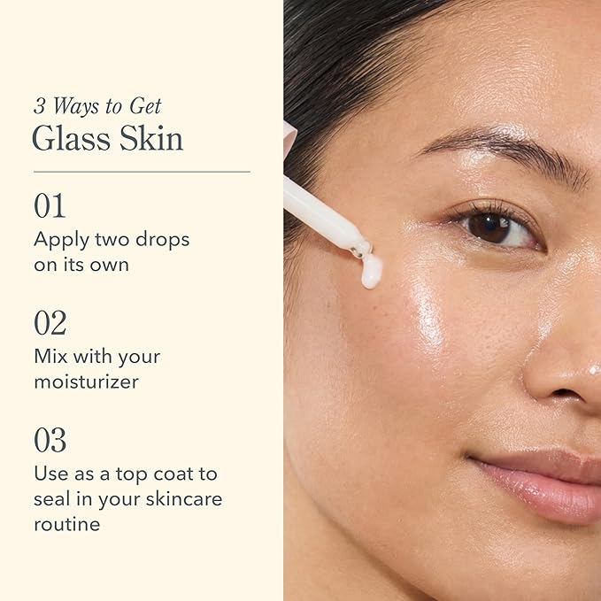 Beekman 1802 Oh! Mega Milky Facial Oil Serum – Vitamin C & Niacinamide Serum for Hydration & Barrier Support – Lightweight Face Oil, Non-Greasy, Fragrance Free, Sensitive Skin Safe, 1 Fl Oz