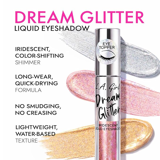 L.A. Girl Dream Glitter Liquid Eyeshadow, Cha-Ching GES93