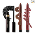 LAURA GELLER NEW YORK The Kajal Collection 3PC Makeup Kit - Kohl Eyeliner Crayon, Mascara & Matte Lip Color - Limited Edition Eye & Lip Makeup Gift Set - Perfect for Mother's Day, Birthday, Gifting