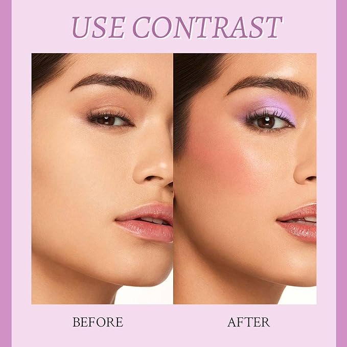 Liquid Eyeshadow, Long-Lasting Matte/Pearlescent eyeshadow, Cut Crease Eyeshadow Gel, High-Pigmented for Bold Eye Makeup, for day-to-night transitions (Mauve Purple, Matte)