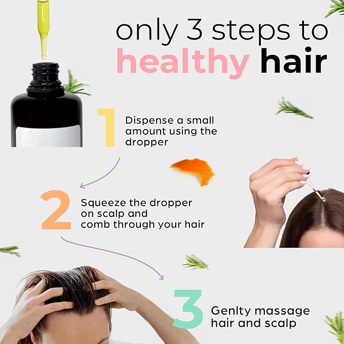 Sebastian Diaz THE BELLE LIFE Rosemary Hair Oil Scalp Treatment inspired by THE INNATE LIFE, 100ml 3.4 fl oz Nourishes and Supports Fuller-Looking Hair with Organic Rosemary Oil