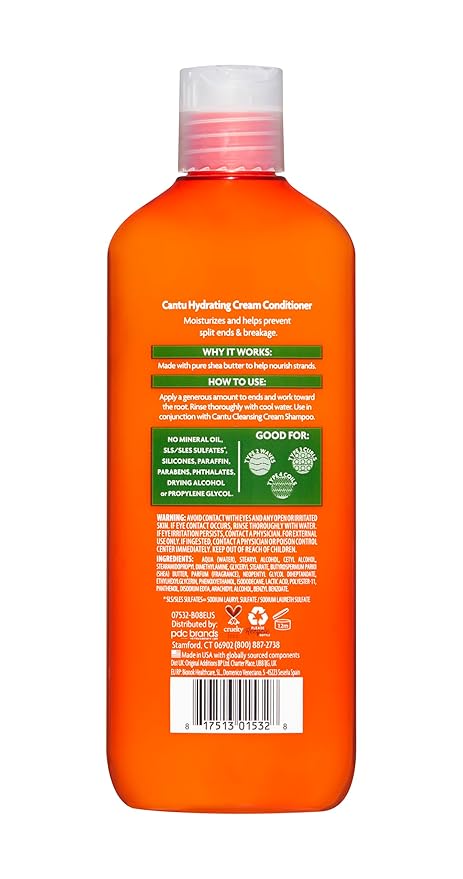 Cantu Hydrating Cream Conditioner with Shea Butter for Natural Hair, 13.5 fl oz (Packaging May Vary) (Pack of 2)