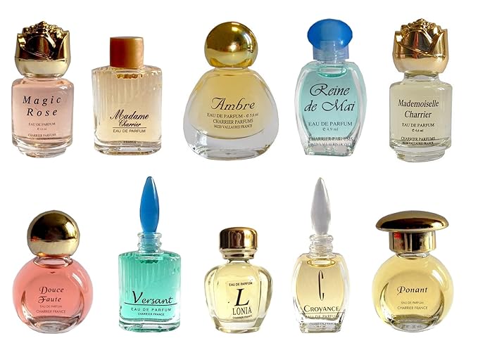 Charrier Parfums 10 Eaux de Parfum Luxurious Gift Box - Made in Provence, France - 57.8 ml