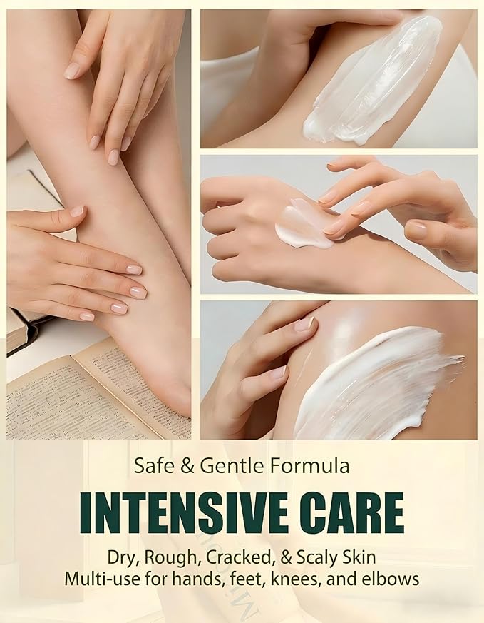 25% Urea Hand Cream for Feet with 2% Salicylic Acid & 5% AHA+Aloe Vera, Urea Foot Cream for Dry Cracked Hands, Heels and Feet, Moisturizer and Repair for Rough Skin