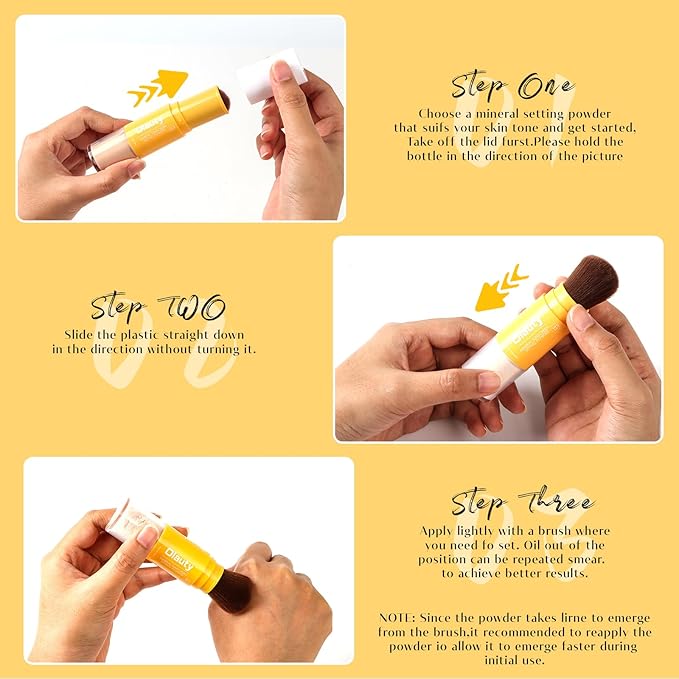 Mineral Powder Sunscreen for Face & Scalp, SPF 35 Brush on Sunscreen Setting Powder, Matte Oil Control Hair Sunscreen Face Powder, Lasting Lightweight Breathable Travel Essentials (#02 Medium) | for Face & Scalp, Long Lasting, Lightweight, Breathable, ...