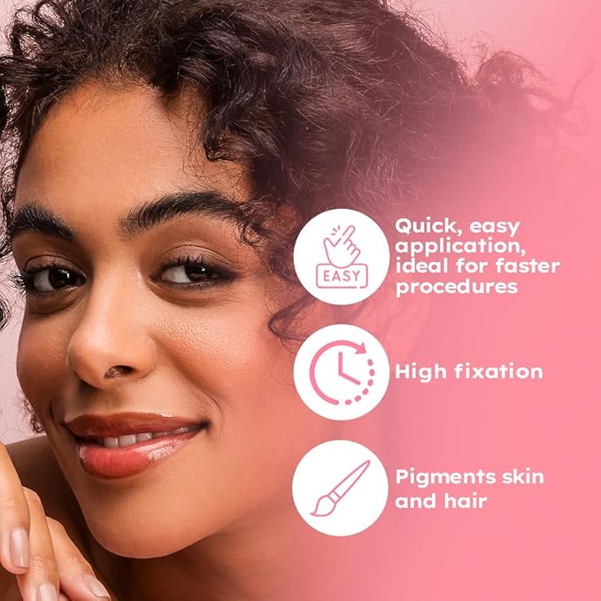 MENELA Eyebrow Henna Tint Kit – Medium Brown – Up to 60 Applications, DIY & For Professional Use, 2.5g Henna + 15ml Fixer, Bamboo Extract, Easy At-Home Brows, Ammonia-Free, Vegan