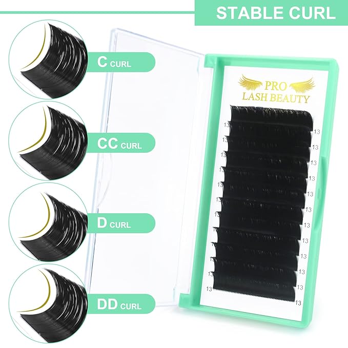 Easy Fan Volume Lashes D-0.05-9-16 Volume Lash Extensions Rapid Blooming Lashes .03 .05 .07 .10 Mega Flowering C D curl(D-0.05,9-16mix)