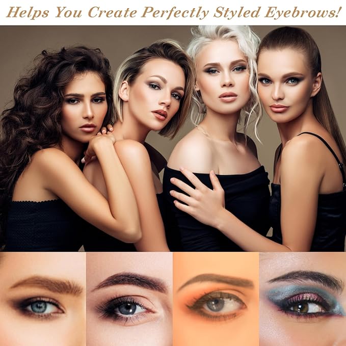 100 Pcs Eyebrow Ruler Stencils - Abeillo Disposable Brow Ruler Sticker, Microblading Eyebrow Template, Brow Measuring Shaper Tool, Eyebrow Mapping Makeup Tool