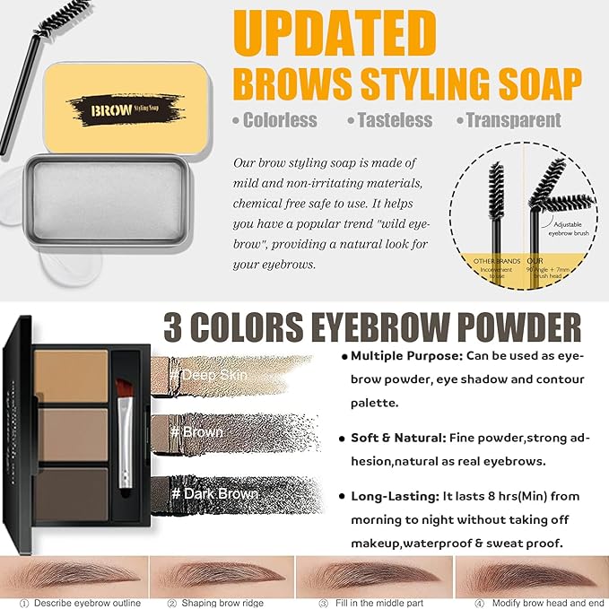 All in One Makeup Kit for Women Full Kit,Travel Make Up Gift Set for Women Teens Girls, Includes Eyeshadow,CC,Foundation,Lipstick,Mascara,Brush,Sponge,Brow Powder & Soap,Eyeliner,Primer,Contour,Bag