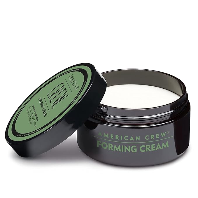 AMERICAN CREW Men's Hair Forming Cream, Like Styling Gel with Medium Hold & Shine, Travel Size, 1.7 oz