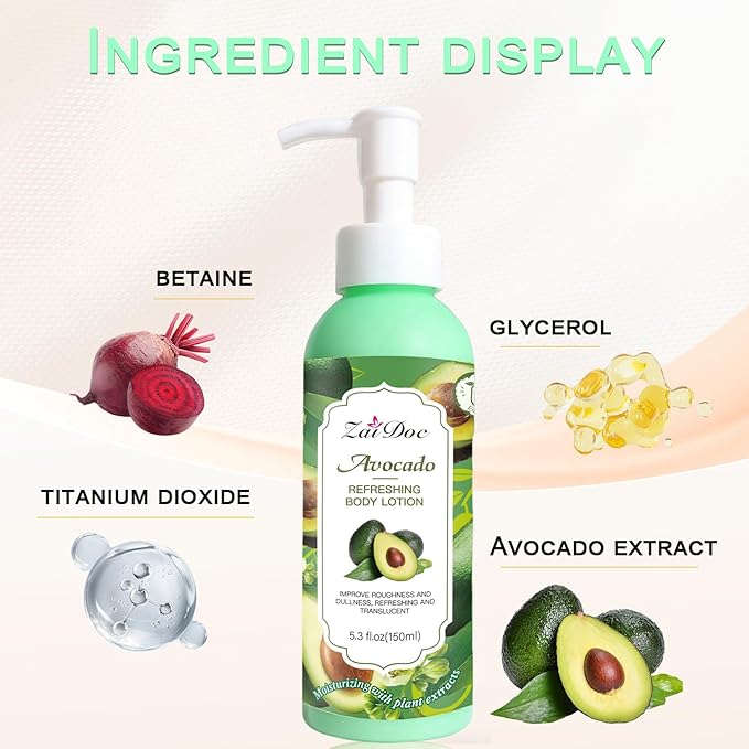 Body Lotion, 24hr Moisturizing & Deep Hydration, Absorbs Instantly Moisturizer for All Skin Types, 5.3 fl oz (1 Pack, Shea Butter)