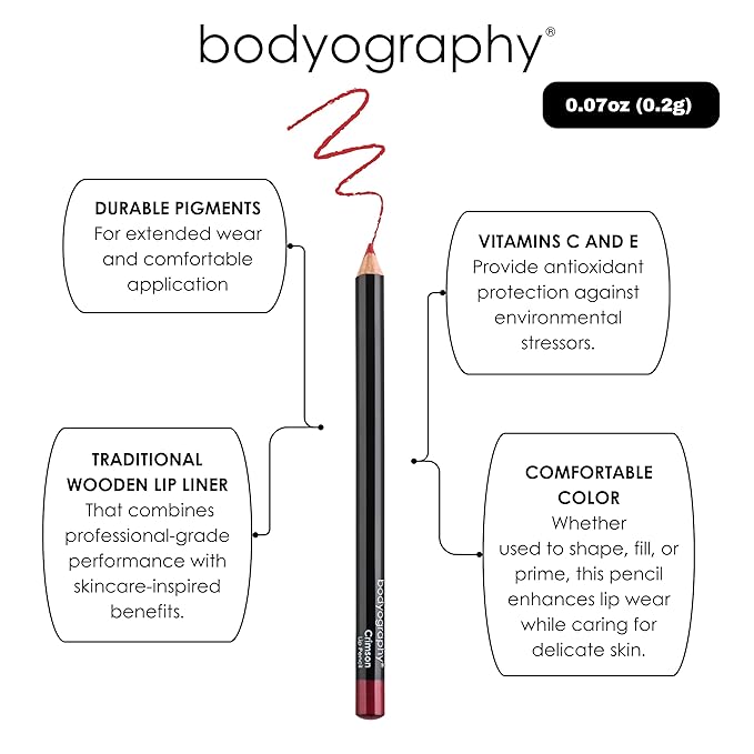 Lip Pencil - Heatherberry by Bodyography for Women - 0.04 oz Lip Pencil