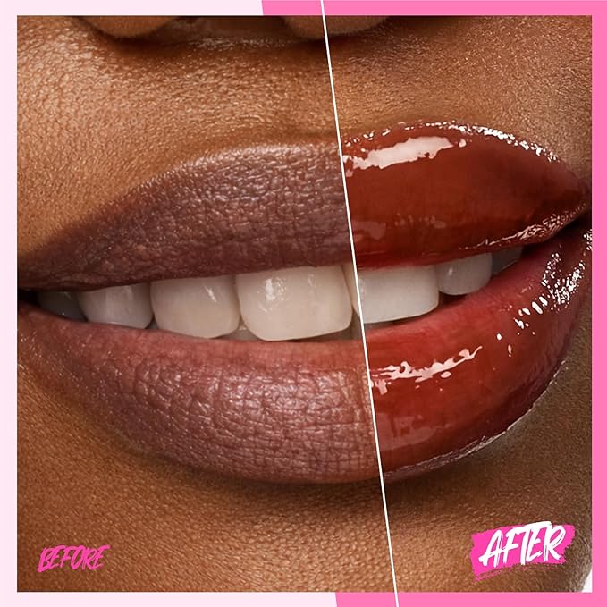 SKINTIFIC Peptide Brightening Lip Serum, Hydrating & Plumping Tinted Lip Gloss, Moisturizing Lip Balm with Polypeptides & Squalane for Glossy Sheer, Smooth Lips(09U Soft Mocha)