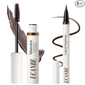 UCANBE Brown Mascara and Liquid Eyeliner Set, Waterproof Colored Eye Makeup Duo - Enhance Your Gaze with Natural Lasting Lift & Curl for Lashes and Pigmented Smudge-Proof Eye Liner