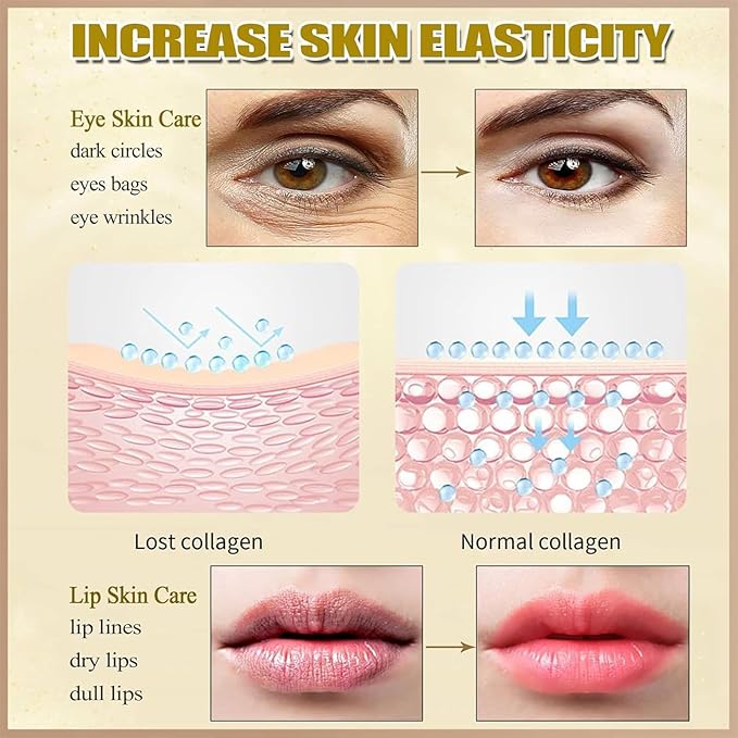 Lip Mask & Eye Mask-30PCS Under Eye Patches Skincare for Puffy Eyes Bags Reducing Dark Circles,Collagen Hydrating Moisturizing Smoothing Gel Pads for Fade Fine Lines Anti-Aging Wrinkles Avocado