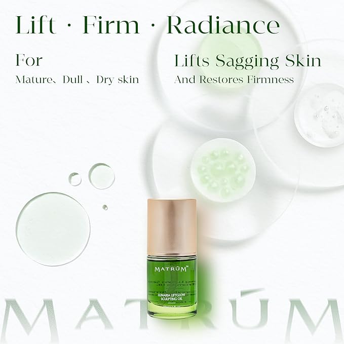Botanical Face Oil for Gua Sha, Anti Aging Facial Oil with Camellia, Sea Buckthorn & Squalane for Dry Sensitive Skin