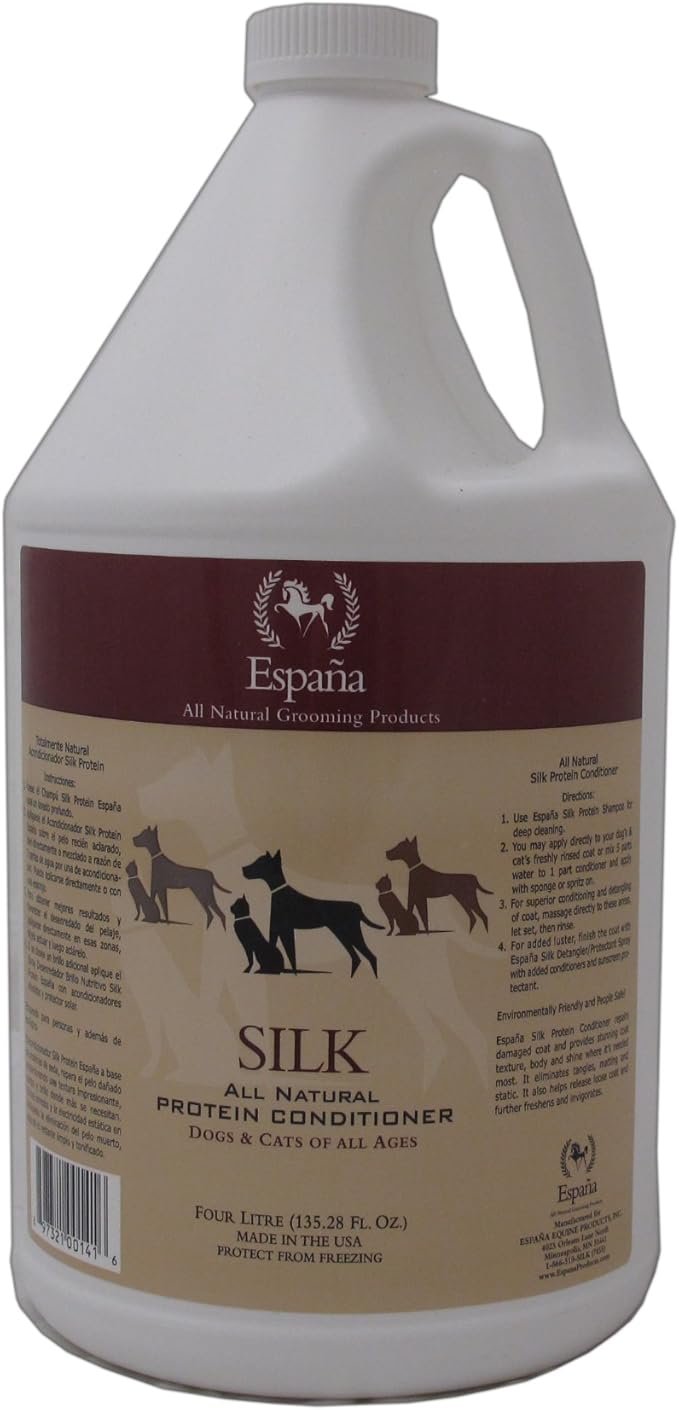 Espana Silk ESP1025DC Specially Formulated Silk Protein Conditioner for Dogs and Cats, 135.28-Ounce