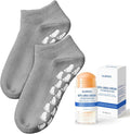 Silicone Moisturizing Socks with 60% Urea Cream- 2 in 1 Gel Socks & Urea Foot Cream for Dry Feet, Foot Care Moisturizing Socks for Dry Cracked Feet Women