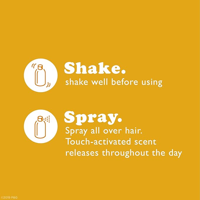 Waterless Fragrance Mist with Apple and Berry, for All Hair Types, Alcohol and Paraben Free, Travel Size 1.3 Oz