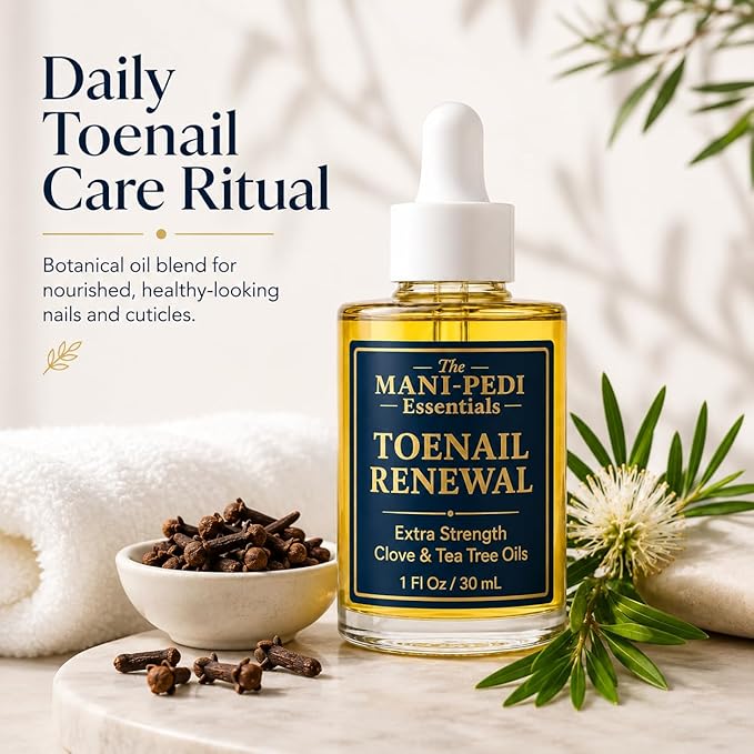 TMPE Toenail Renewal Serum. Extra Strength formula with Natural Power of Clove & Tea Tree Oils. 100% Pure & Natural - 1 Fl Oz