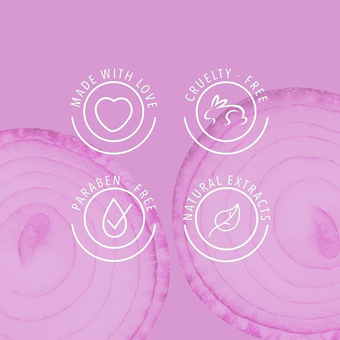 ANYELUZ Onion Shampoo – Natural, Odorless Formula, Reduces Oil, Ideal for All Hair Types, Salt and Paraben Free