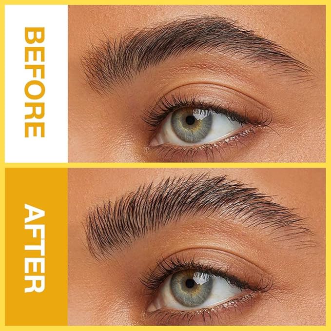 BINGBRUSH 2Pcs-Transparent Eyebrow Lamination Gel Clear Mascara, Shaping Makeup Gel,Waterproof, Transfer-proof, Brush to Fill in Eyebrows and Cover Gray Hairs - Cruelty Free