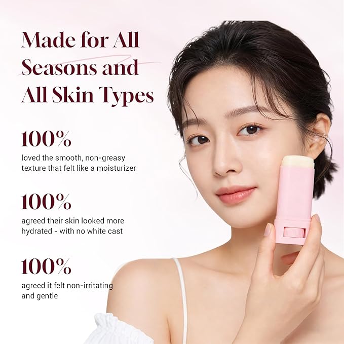 No Cast Sunscreen Stick SPF PA50++++ Collagen Sunscreen Korean Sunscreen Stick Soothing Moisture Matte Sun Stick for Face & Body Non Sticky, No White Cast