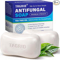 TAGRID Tea Tree Oatmeal Antifungal Soap for Sweaty Skin: Post-Workout Body Cleanser for Active Lifestyles & Gym – Gentle Daily Skin Care