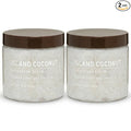 Island Coconut Sugar Scrub – Exfoliating Body Scrub for Women, Moisturizing Shea Butter, Natural Sugar Exfoliant, Hand and Foot Scrub, Paraben-Free, All Skin Types, 18 oz (Pack of 2)