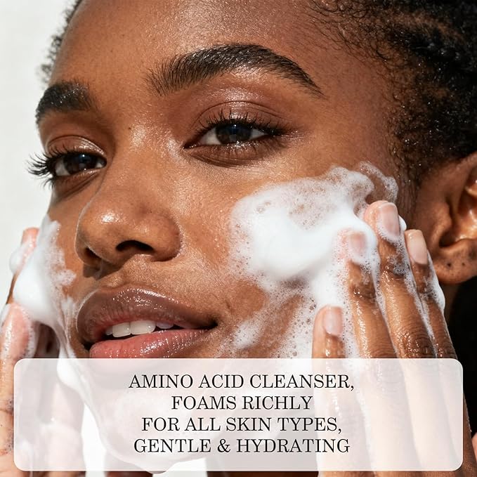 Aspira Joyslotic Amino Acid Facial Cleanser for Dry & Sensitive Skin, Gentle Hydrating Face Wash with Magnolia Oil & Plant Extracts, Fragrance-Free, Sulfate-Free, 4.23 fl oz