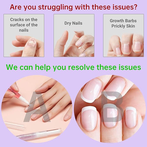 15 PCS Cuticle Oil for Nails, GRUNIL Cuticle Oil Pen for Nail Growth Treatment, Nail Strengthener for Thin Nails and Growth Nail Oil Home Nail Care Kit Pedicure Supplies Manicure Tools