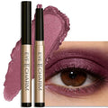 Cream Eyeshadow Stick, Plum Purple Eyeshadow for Older Women Long-Lasting Waterproof, Shimmer Metallic Eye Shadow Crayon Mauve Buildable & Blendable High Pigmented sombras para ojos