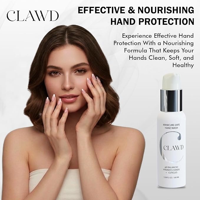 CLAWD Hand Soap for Women - Gentle Manicure-Safe Hand Wash with Moisturizing Formula - Ideal for Maintaining Manicures, Premium Hand Soap for Soft and Clean Hands | 100ml/3.38floz