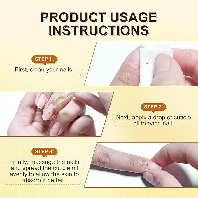 JODSONE Cuticle Oil for Nails for Repairing Cuticles Overnight Moisturizing and Strengthening Nails with Dropper